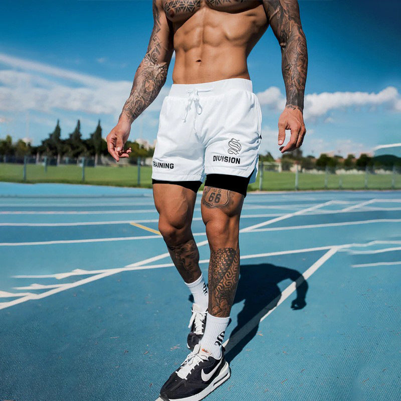 Men’s Quick-Dry Double-Layer Running Shorts