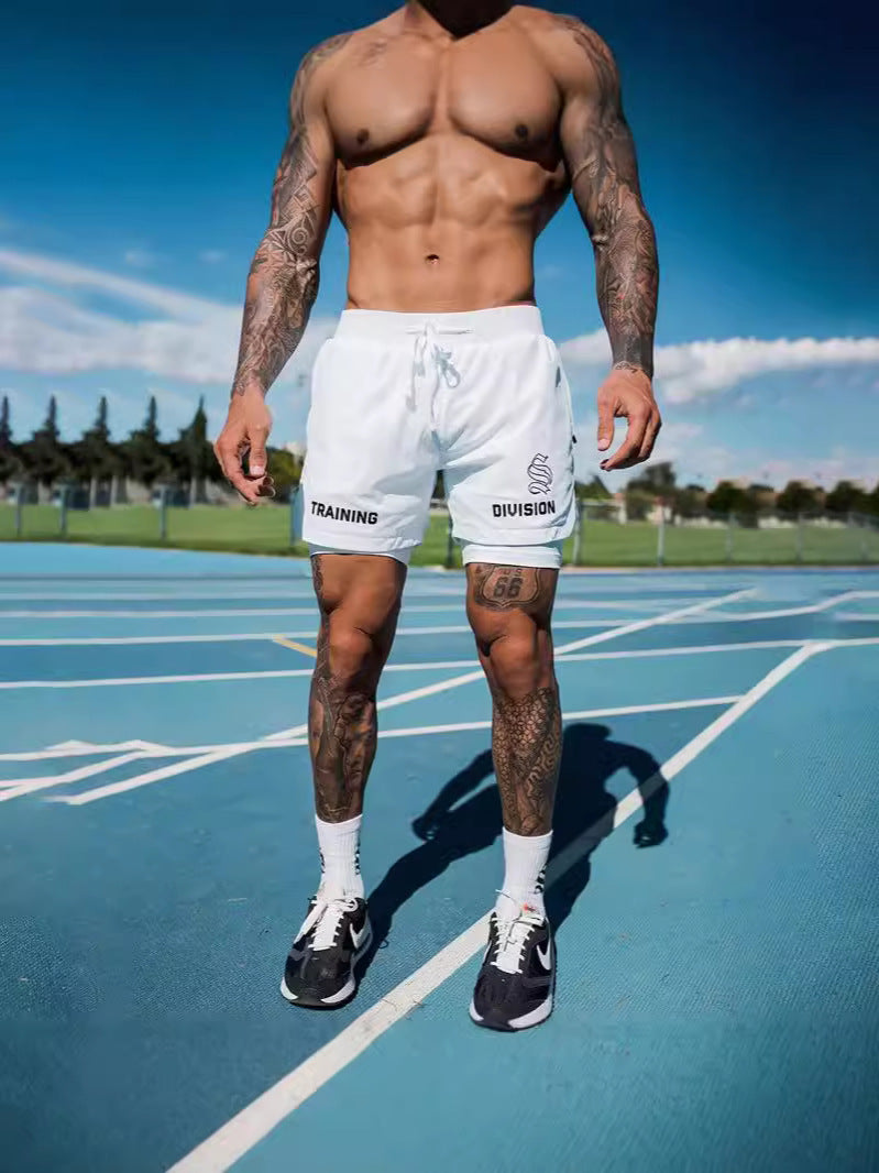 Men’s Quick-Dry Double-Layer Running Shorts