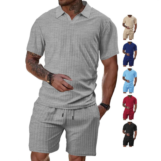 Men’s Breathable Crew Neck Sports Set