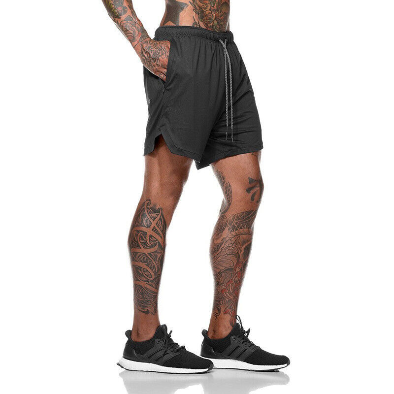 Men’s Quick-Dry Sports Shorts with Pocket