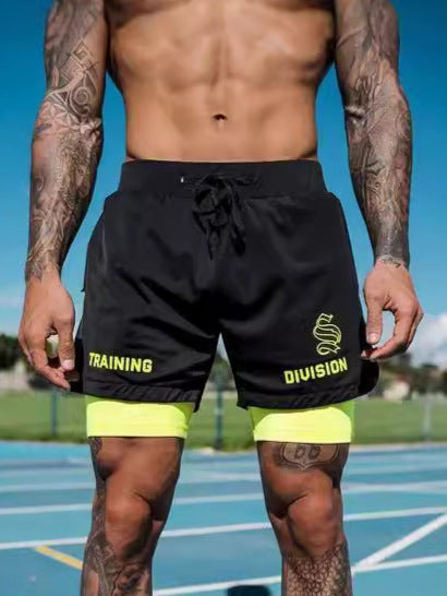 Men’s Quick-Dry Double-Layer Running Shorts