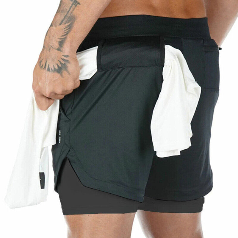 Men’s Quick-Dry Sports Shorts with Pocket