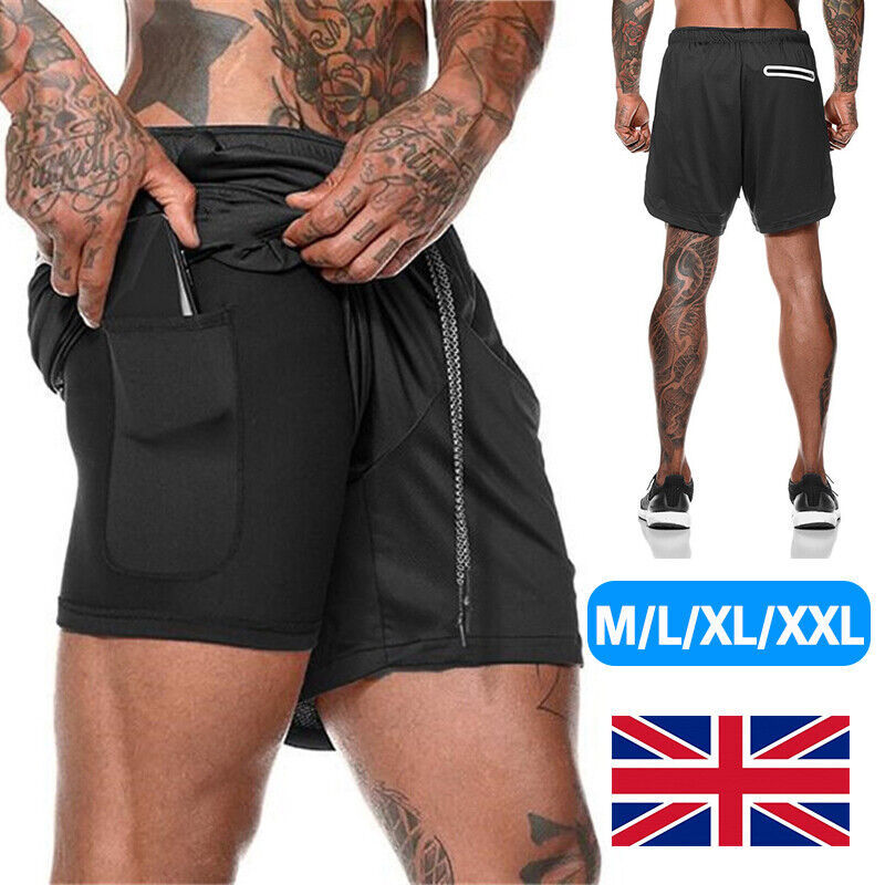 Men’s Quick-Dry Sports Shorts with Pocket
