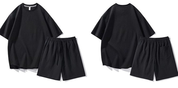 Loose Fit Short-Sleeve & Shorts Set