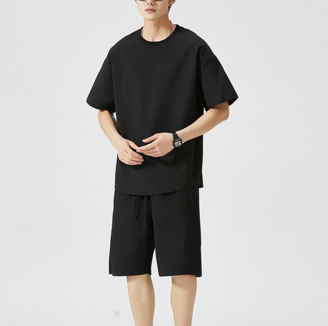 Loose Fit Short-Sleeve & Shorts Set