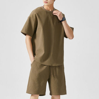 Loose Fit Short-Sleeve & Shorts Set