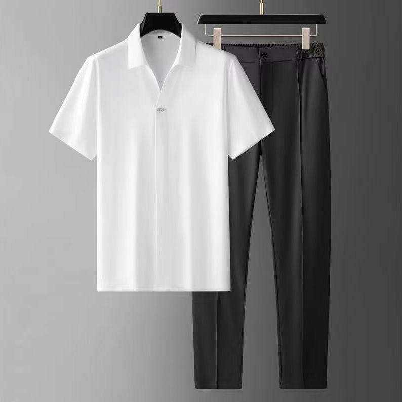 Men’s Ultra-Thin Ice Silk Summer Shirt – Seamless & Lightweight