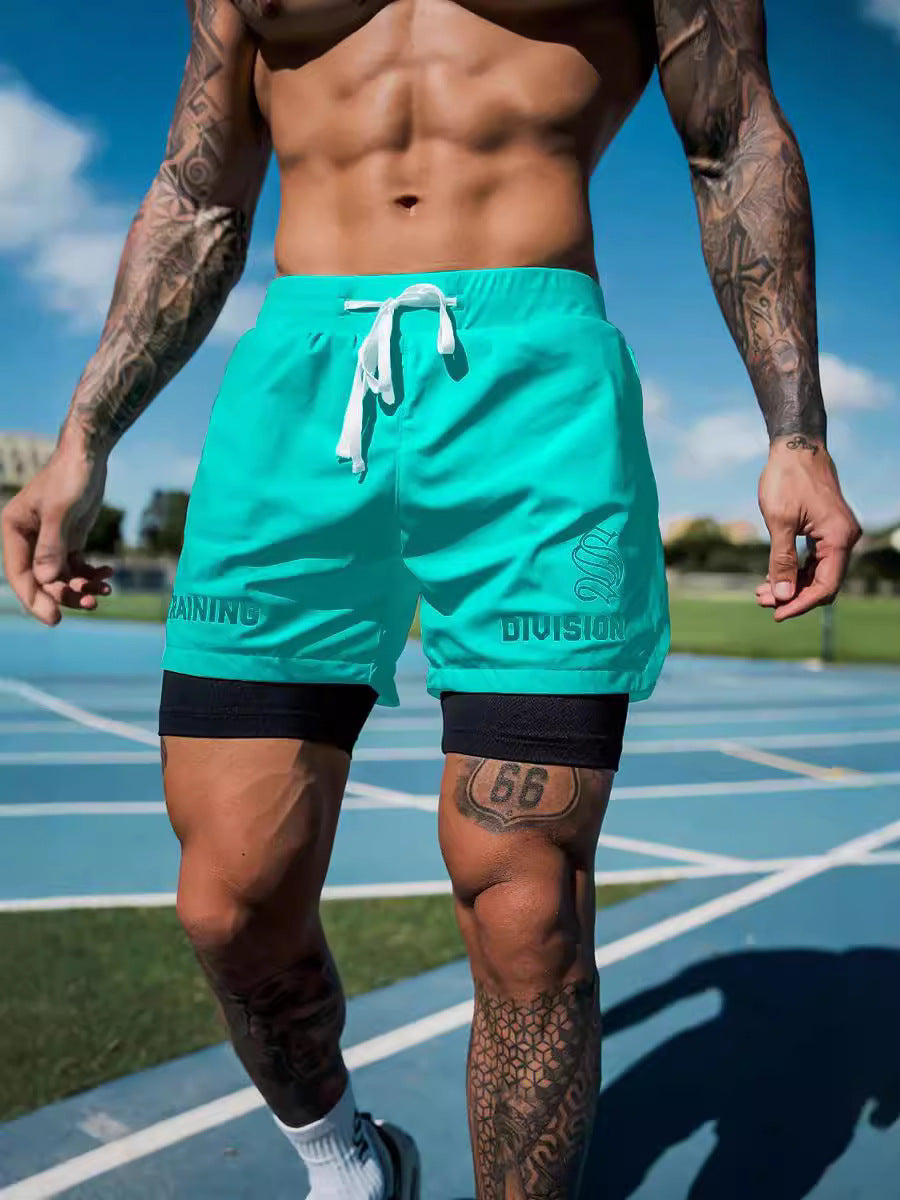 Men’s Quick-Dry Double-Layer Running Shorts