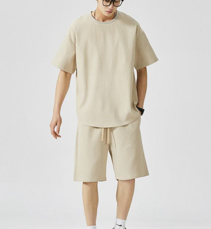 Loose Fit Short-Sleeve & Shorts Set