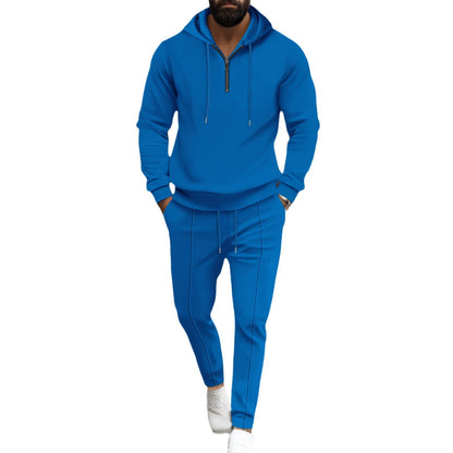 Waffle Hooded Two-Piece Set
