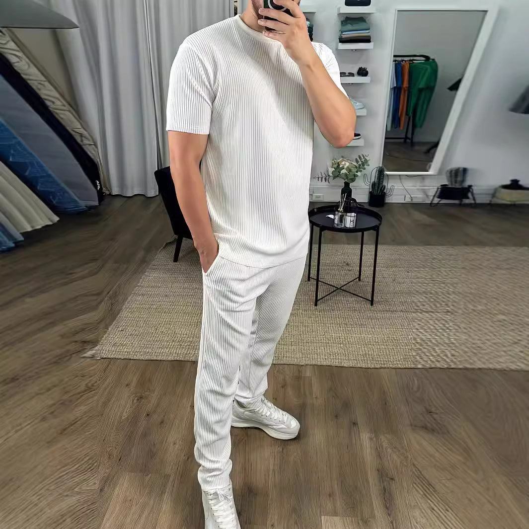 Slim Fit Pullover & Trousers Set